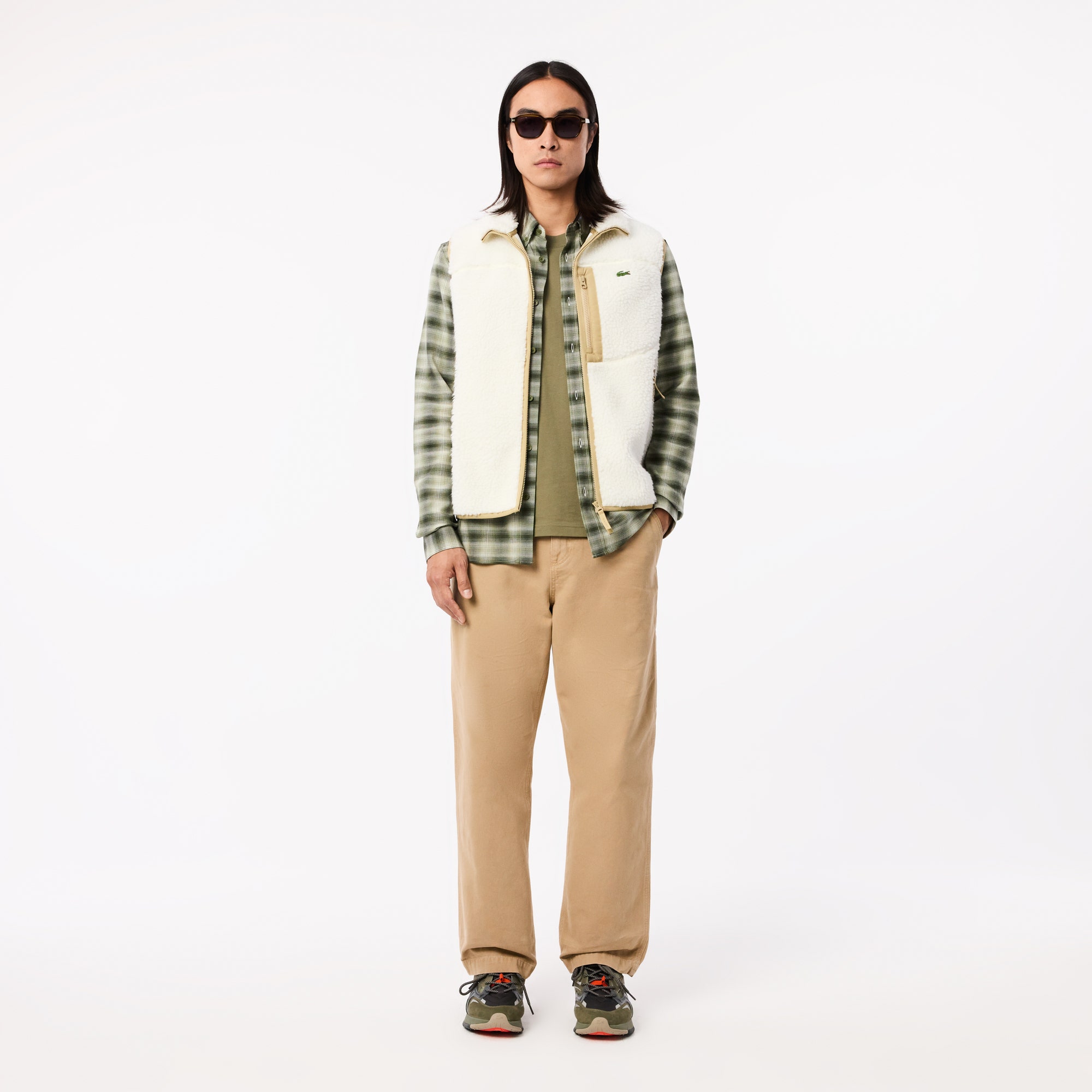 Regular Fit Wool and Cotton Flannel Shirt