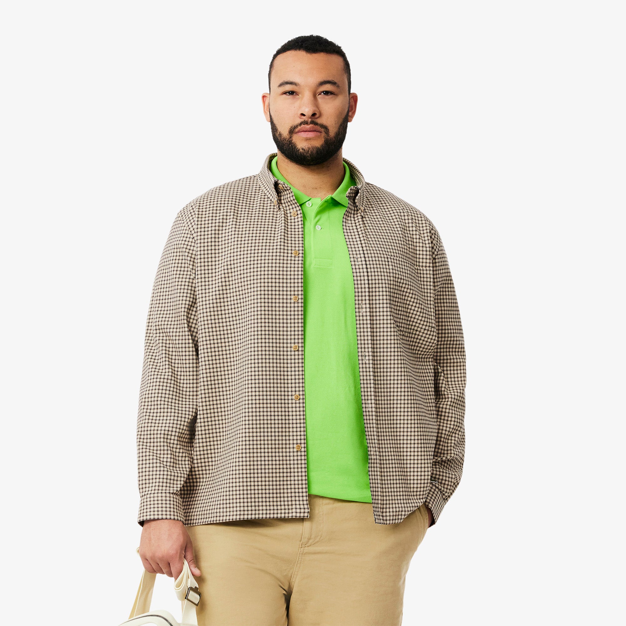 Regular Fit Cotton Plaid Overshirt