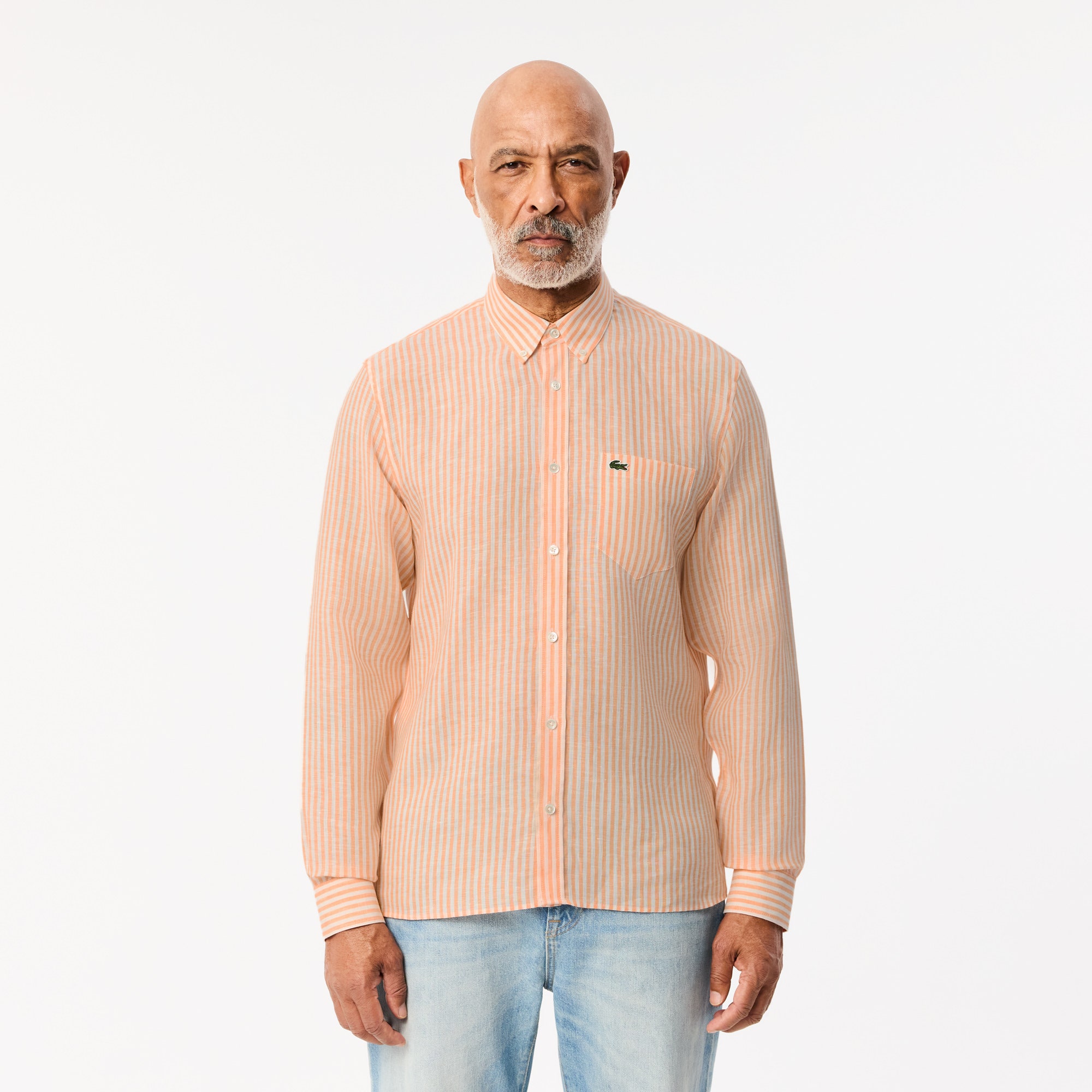 Regular Fit Striped Linen Shirt