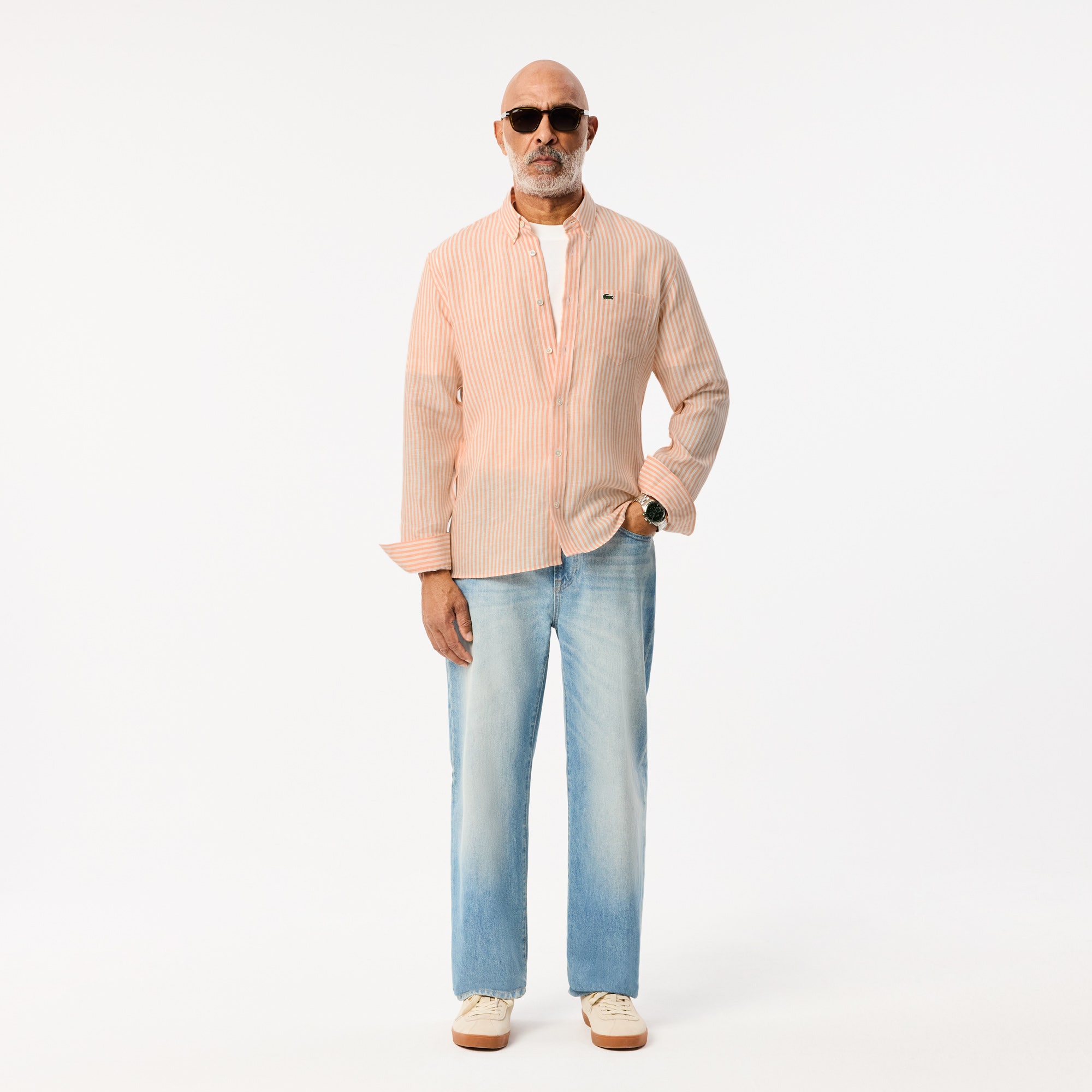 Regular Fit Striped Linen Shirt