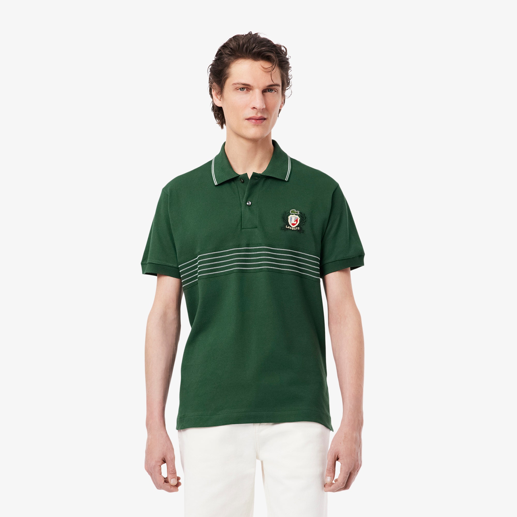 Classic Fit L.12.12 Embroidered Shield Polo Shirt