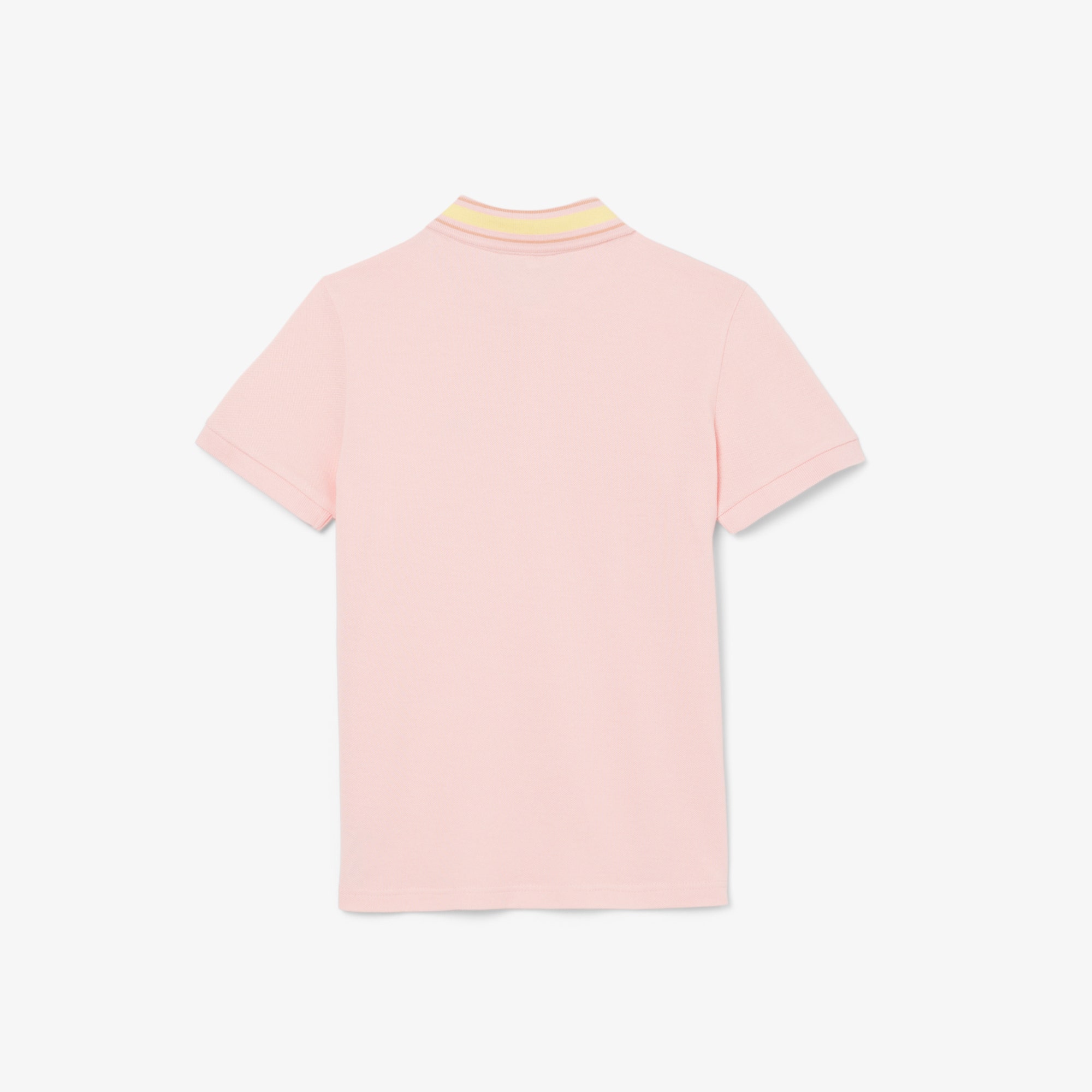 Stripe Collar Petit Pique Polo Shirt